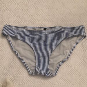 J Crew seersucker bikini bottom